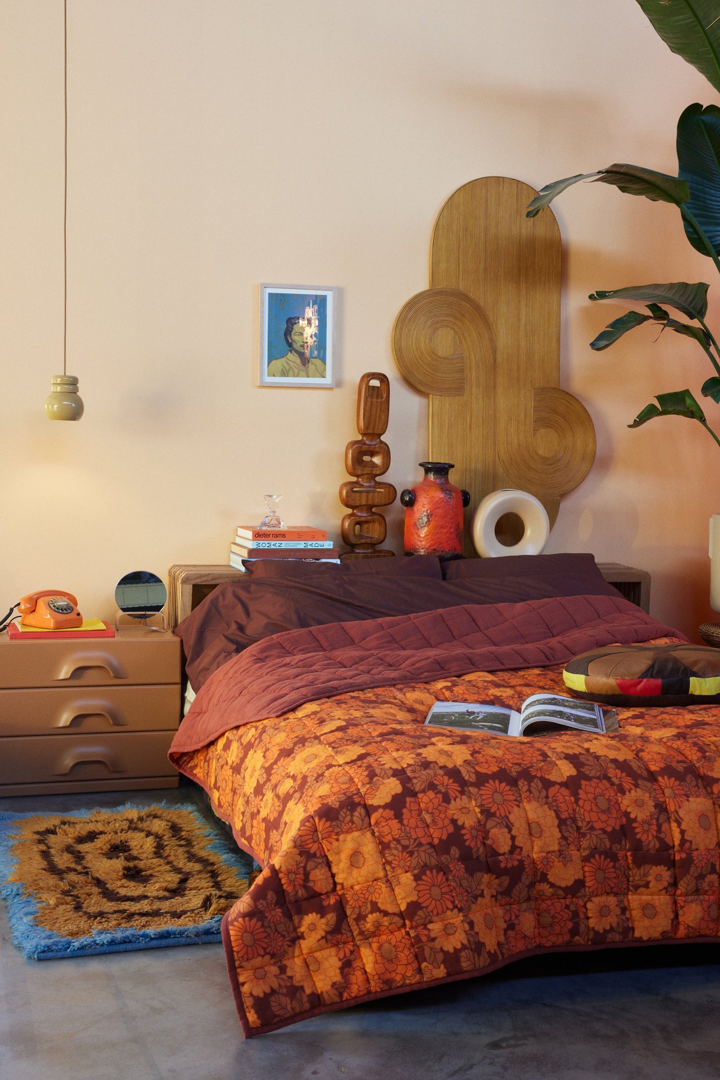 Panneau Mural en Rotin Curl hk living HK Living