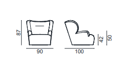 Fauteuil Loll N° 09 G Gervasoni Gervasoni