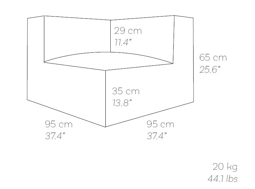 SILKY Corner Seat Pouf Roolf Living Roolf Living