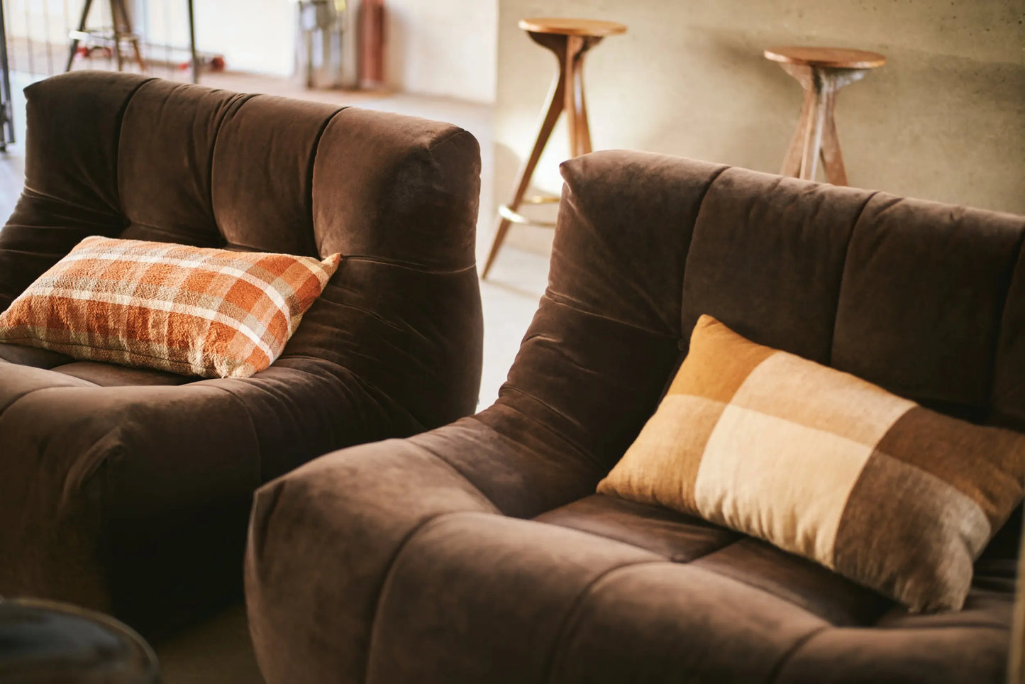 Fauteuil HK Living Lazy royal Velvet expresso HK Living