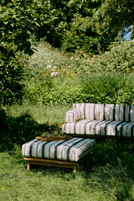 Pouf Outddor en Teck - Amsterdam Déco