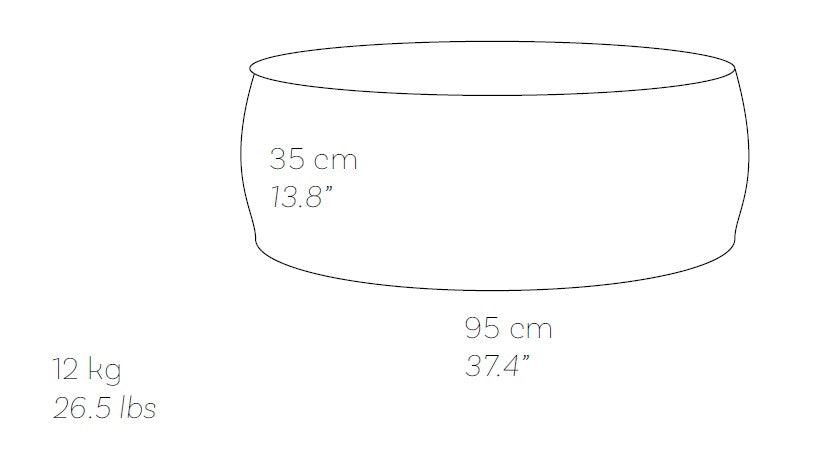 SILKY Round pouf Roolf Living