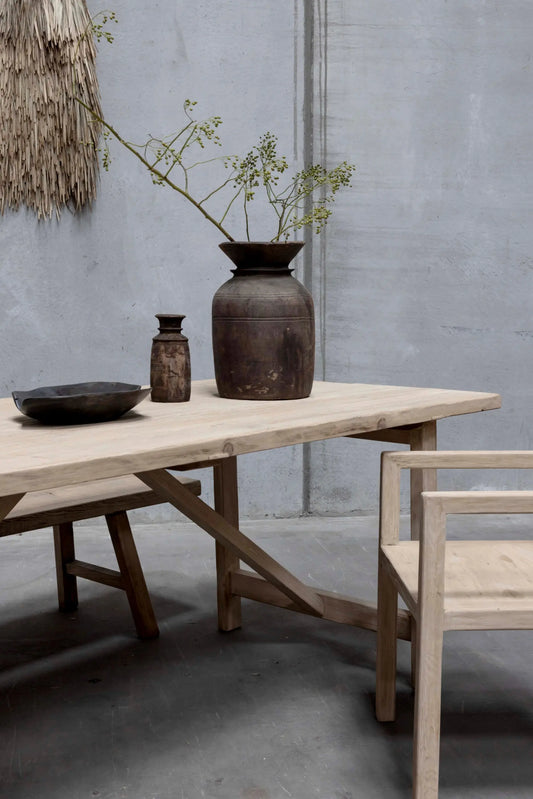 Table de repas Journey en orme ancien - Amsterdam Déco