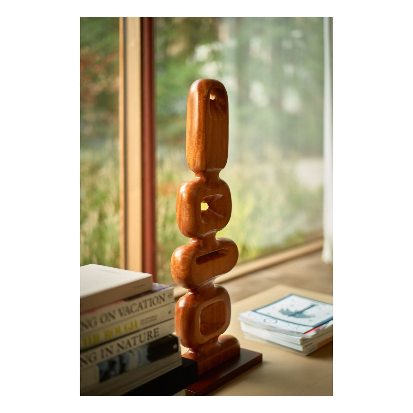 Sculpture en Bois Teck HK Living HK Living
