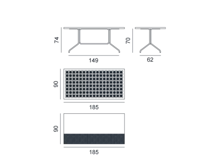 Brise Table N° 33 & 34 & 38 Gervasoni Gervasoni