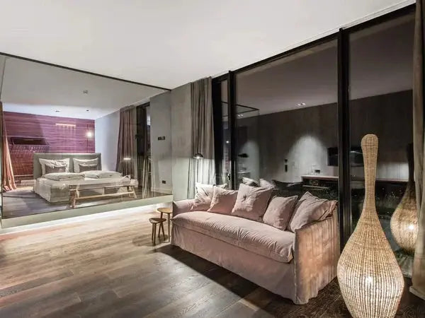 Lampadaire Bolla Gervasoni - Rotin Naturel Design Italien Gervasoni