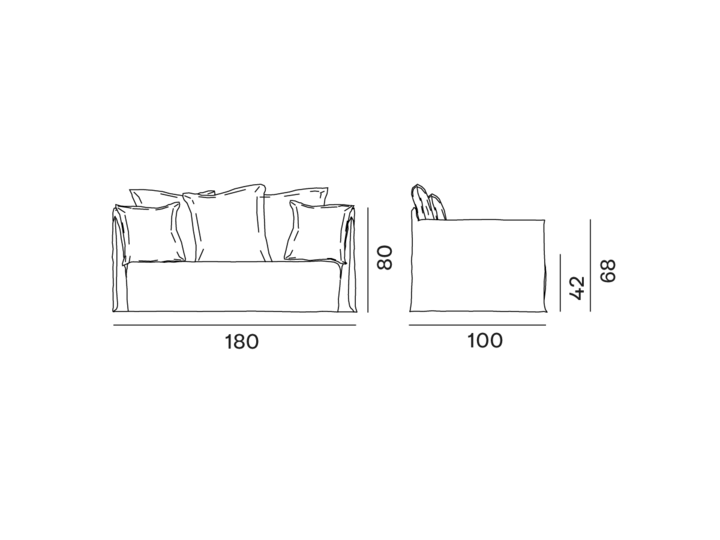 Canapé Ghost 110 Gervasoni Gervasoni