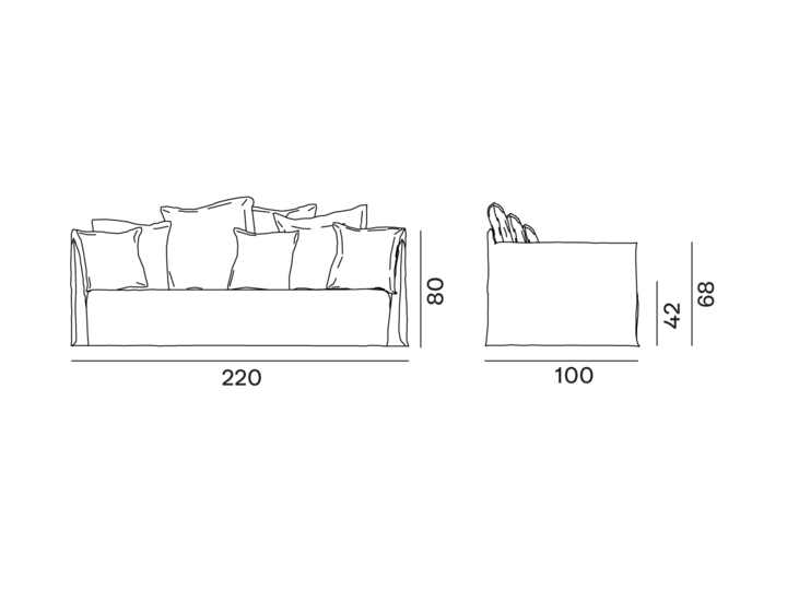 Canapé Ghost 112 Gervasoni Gervasoni
