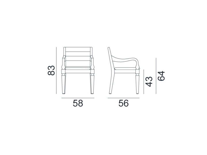 Chaise Jeko N° 24 Gervasoni Gervasoni