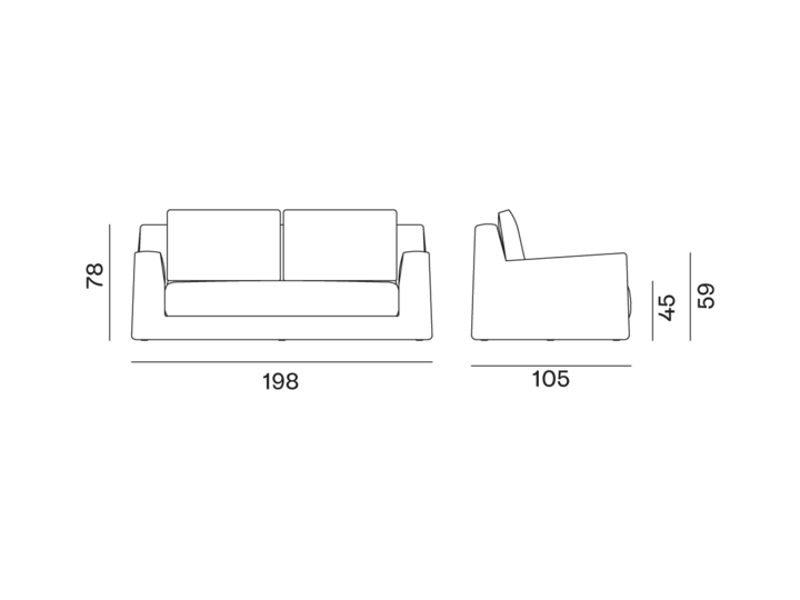 Canapé Loll 10 Gervasoni Gervasoni