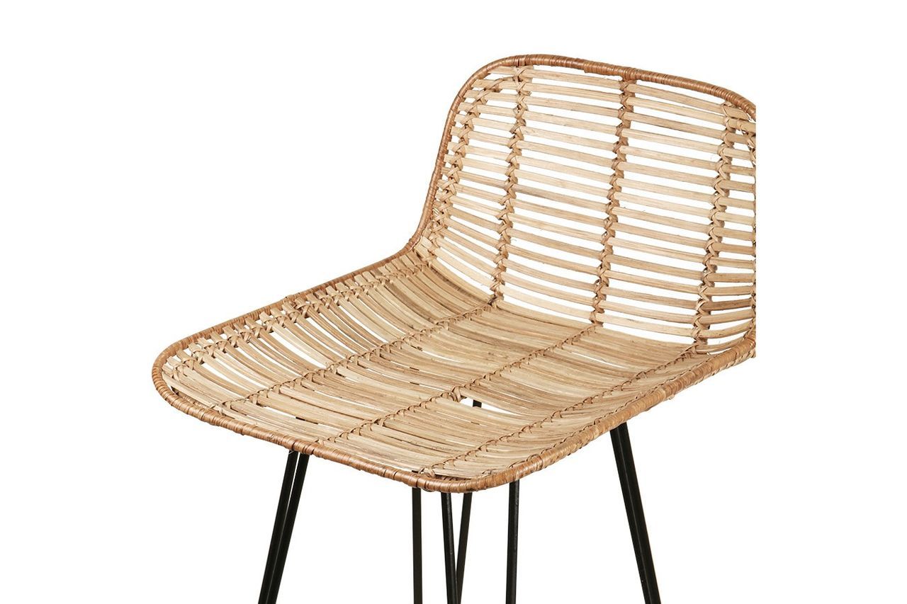 Tabouret de bar " Marey " en rotin hk living HK Living