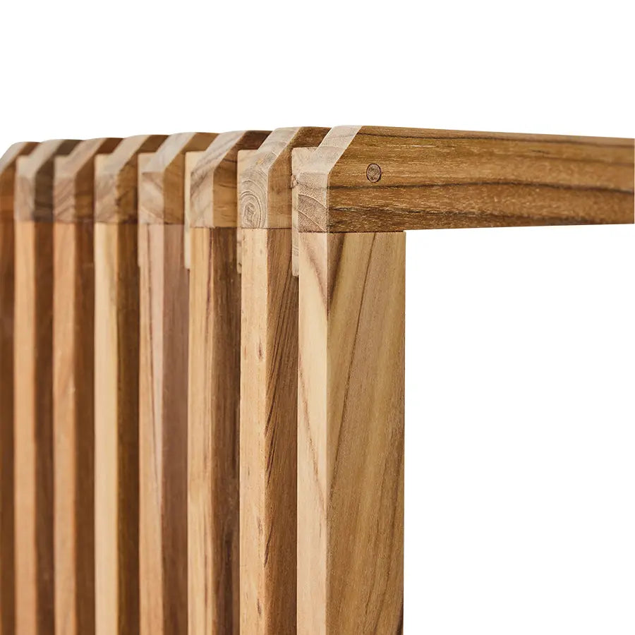 Banc Slatted en Teck 180x27cm - HK Living | Mobilier Scandinave HK Living