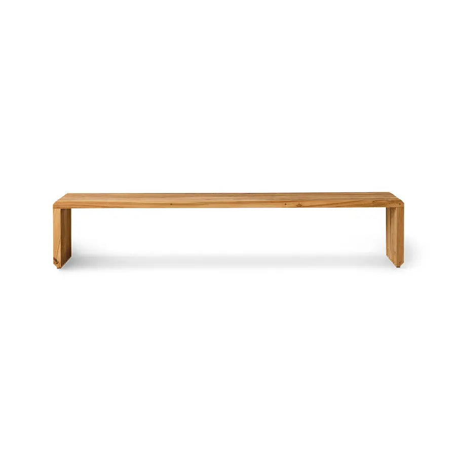 Banc Slatted en Teck 180x27cm - HK Living | Mobilier Scandinave HK Living