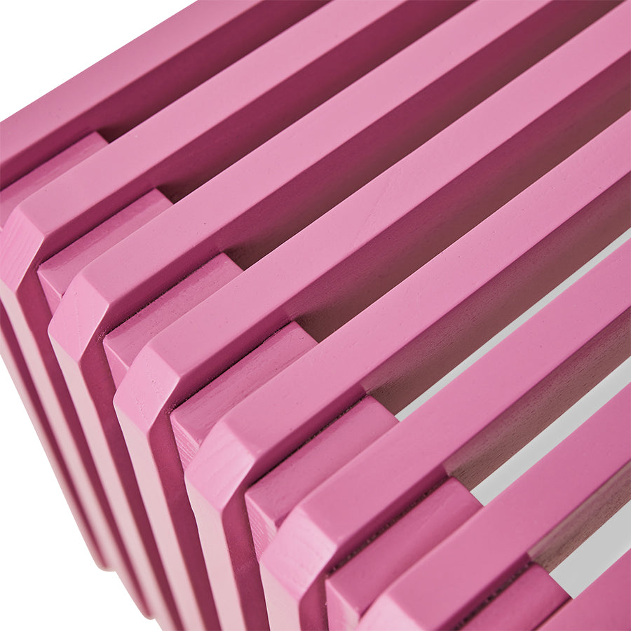 Banc Slatted en Teck 160x27cm - HK Living | Design Scandinave