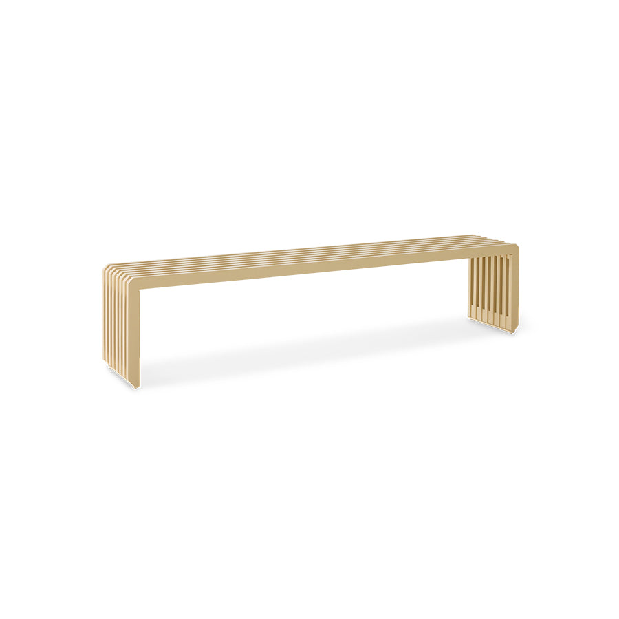 Banc Slatted en Teck 160x27cm - HK Living | Design Scandinave