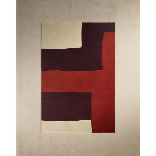 Tapis Esprit Libre Maison Sarah Lavoine - Terra Aubergine Écru Maison Sarah Lavoine