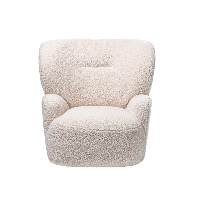 Fauteuil pivotant Gervasoni Loll 09 G - Tissu Polar Bear