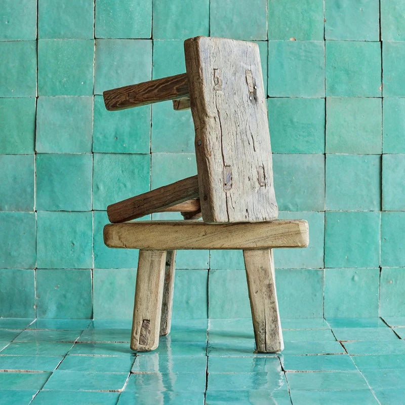 Mini Tabouret en Orme Ancien snowdrops copenhagen snowdrops copenhagen