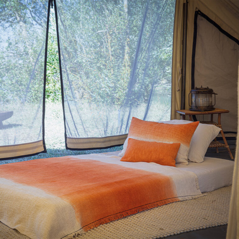 Coussin en Coton Couleur Mandarine Bed & Philosophy Bed & Philosophy