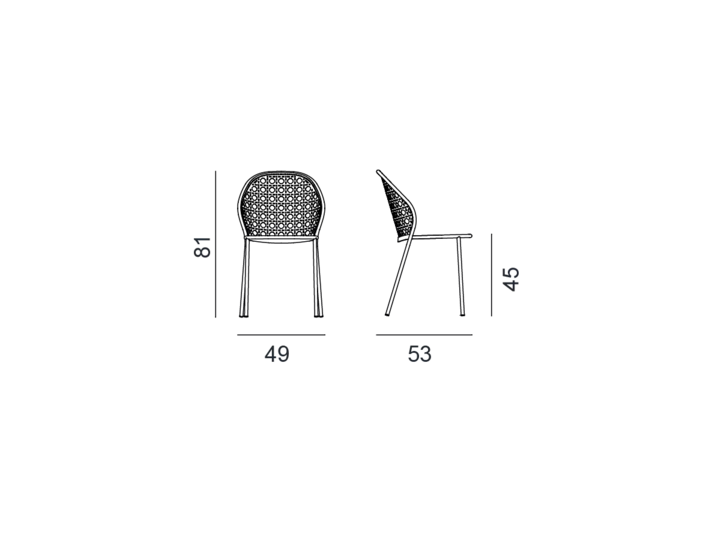 Chaise Brise N° 23 Gervasoni Gervasoni