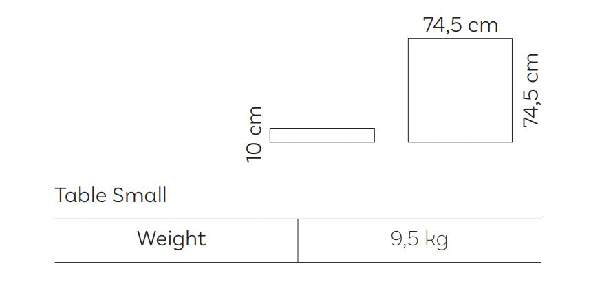 DOTTY Table Small en Teck Roolf Living Roolf Living