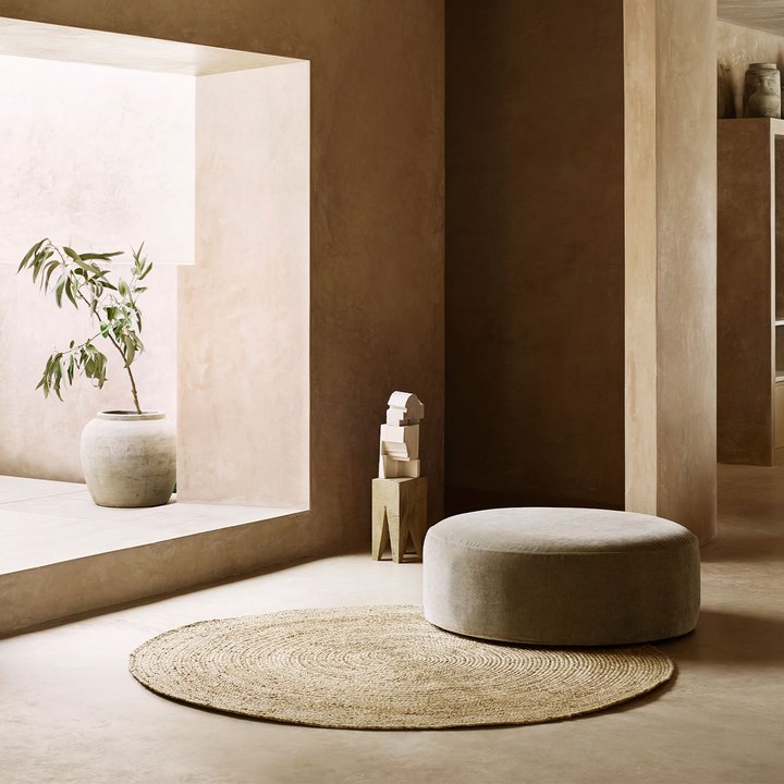 Tapis Round Jute Tine K Home Tine K Home