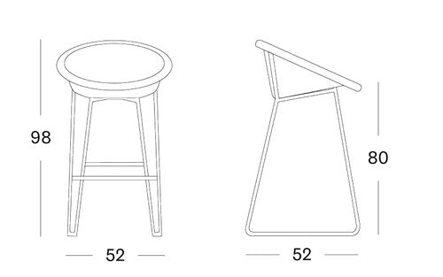 Tabouret Joe Vincent Sheppard