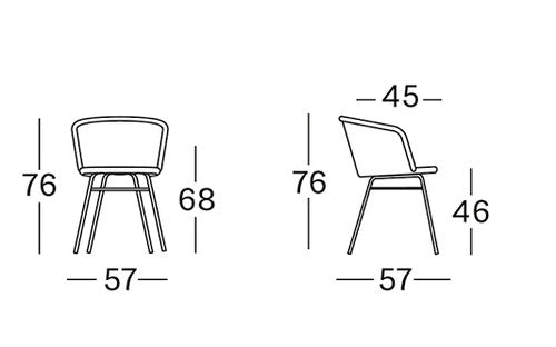 Jules Dining Chair Steel A Base vincent sheppard vincent sheppard