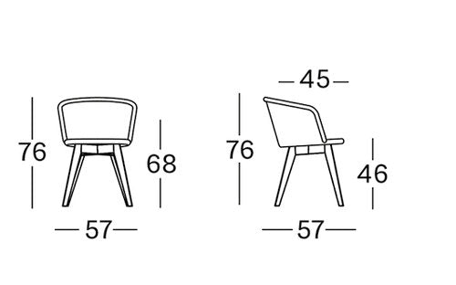 Jules Dining Chair Oak Base vincent sheppard vincent sheppard