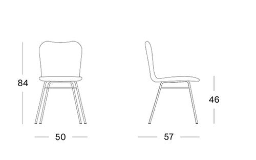Lily Dining Chair Steel A Base vincent sheppard vincent sheppard