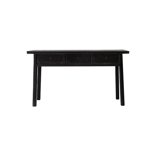 console-vintage-bois-ancien-noir