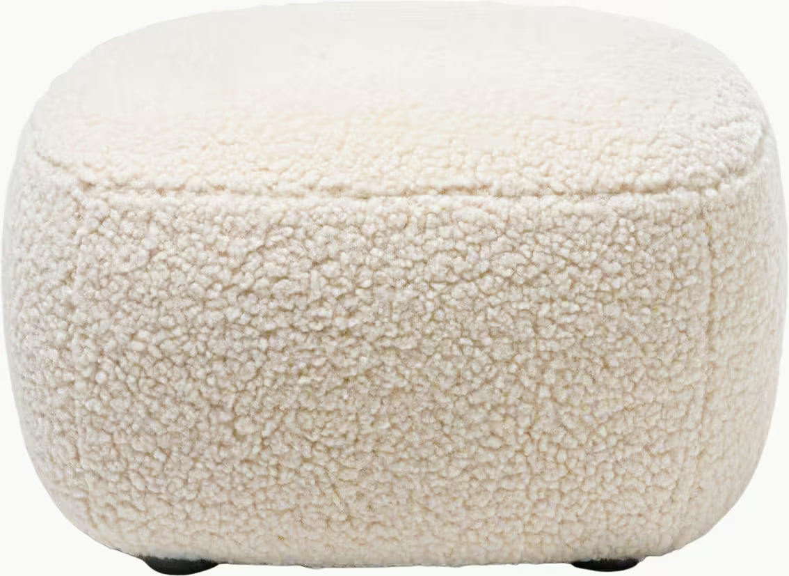 Pouf Gervasoni Loll 08 tissu polar bear
