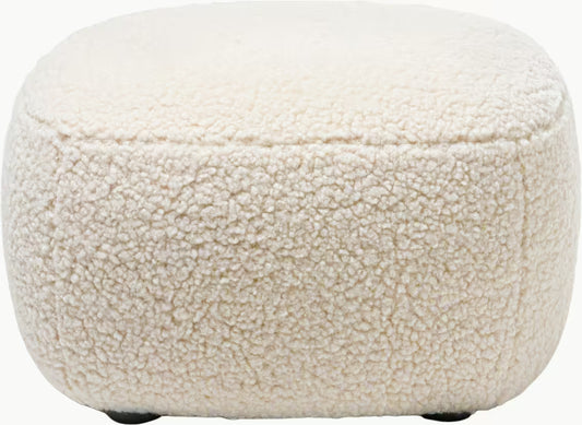 Pouf Gervasoni Loll 08 tissu polar bear