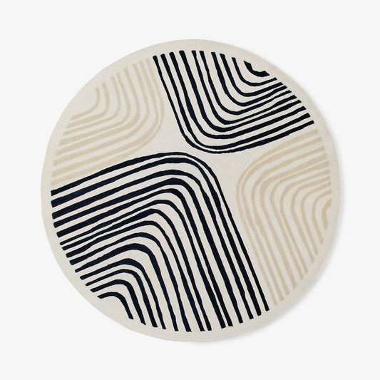 Tapis rond Labyrinthe