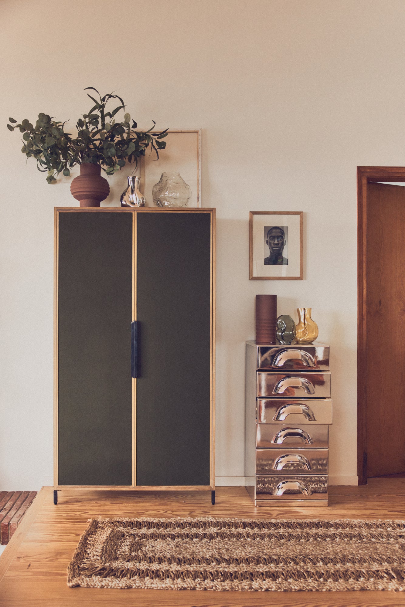 Placard Canvas - HK Living | Meuble Rangement Toile Outdoor Chic