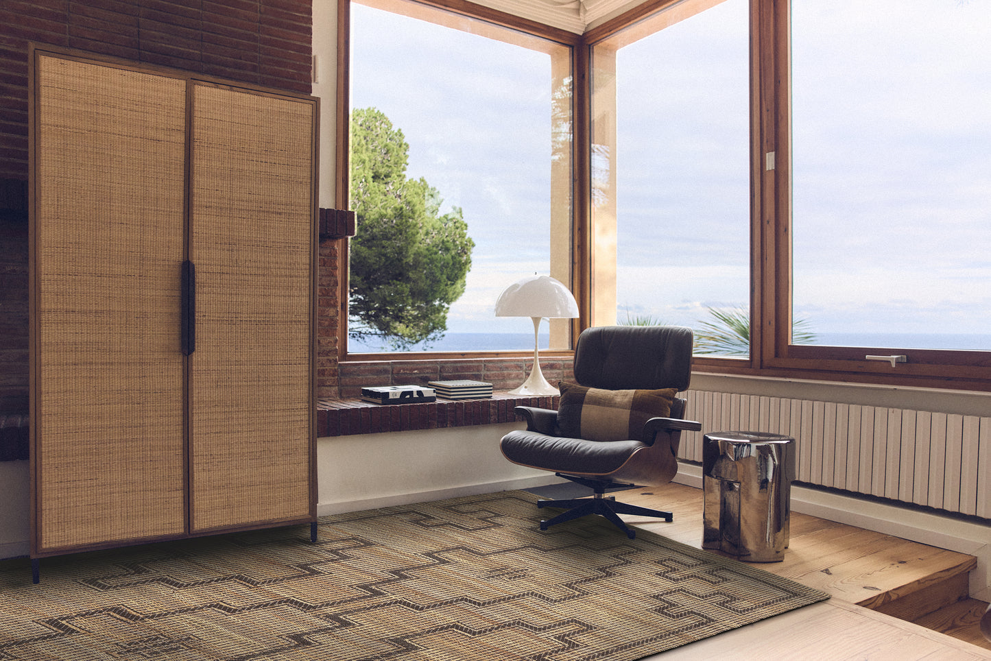 Placard Pioneer en Rotin - HK Living | Meuble Rangement Artisanal Tressé Main