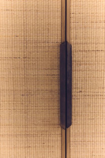 Placard Pioneer en Rotin - HK Living | Meuble Rangement Artisanal Tressé Main