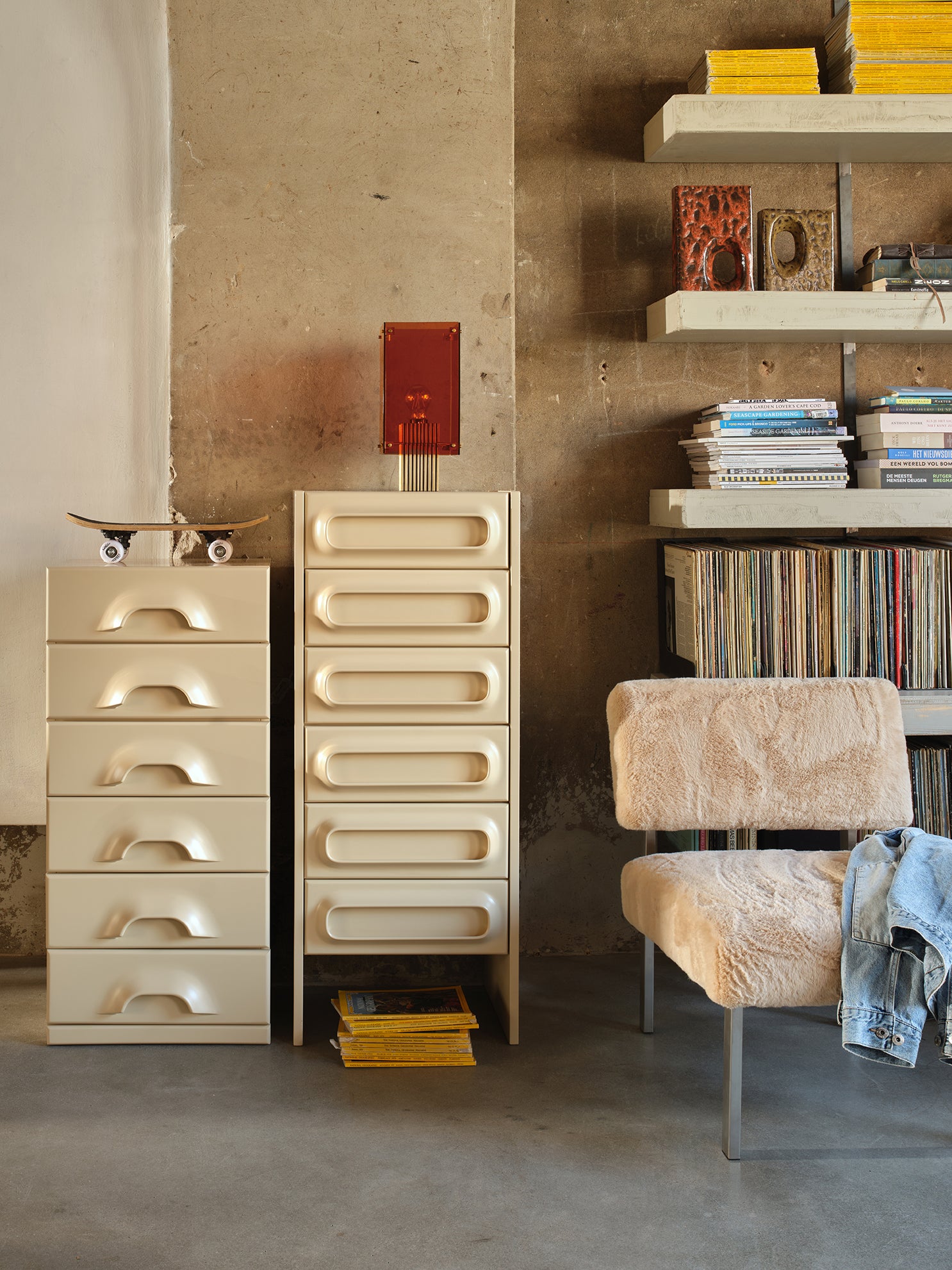 Fauteuil Fourrure Champagne hk living hk living
