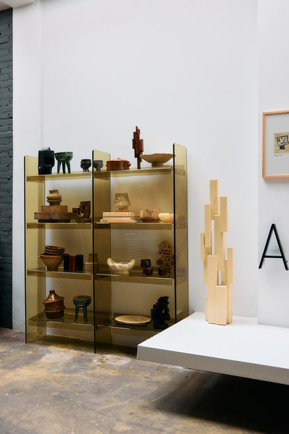 Étagère Acrylique 160 cm Vert Olive - HK Living | Meuble Modulable Plexiglas