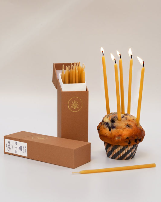 Bougies Apicera - anniversaire en cire d’abeille Apicera