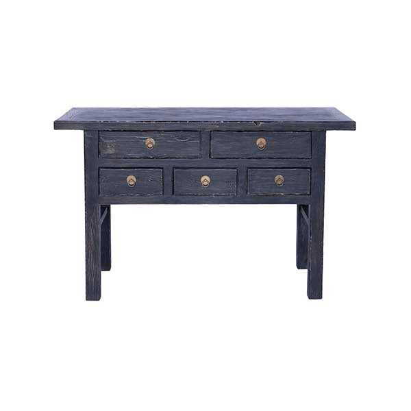 Console Ancienne Noire 5 Tiroirs - Snowdrops Copenhagen
