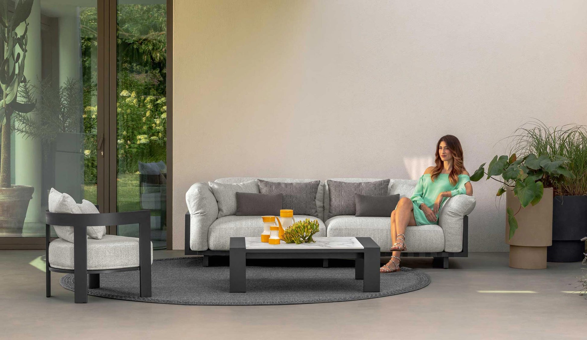 Argo//Alu Canape Outdoor 3 Places Talenti Talenti