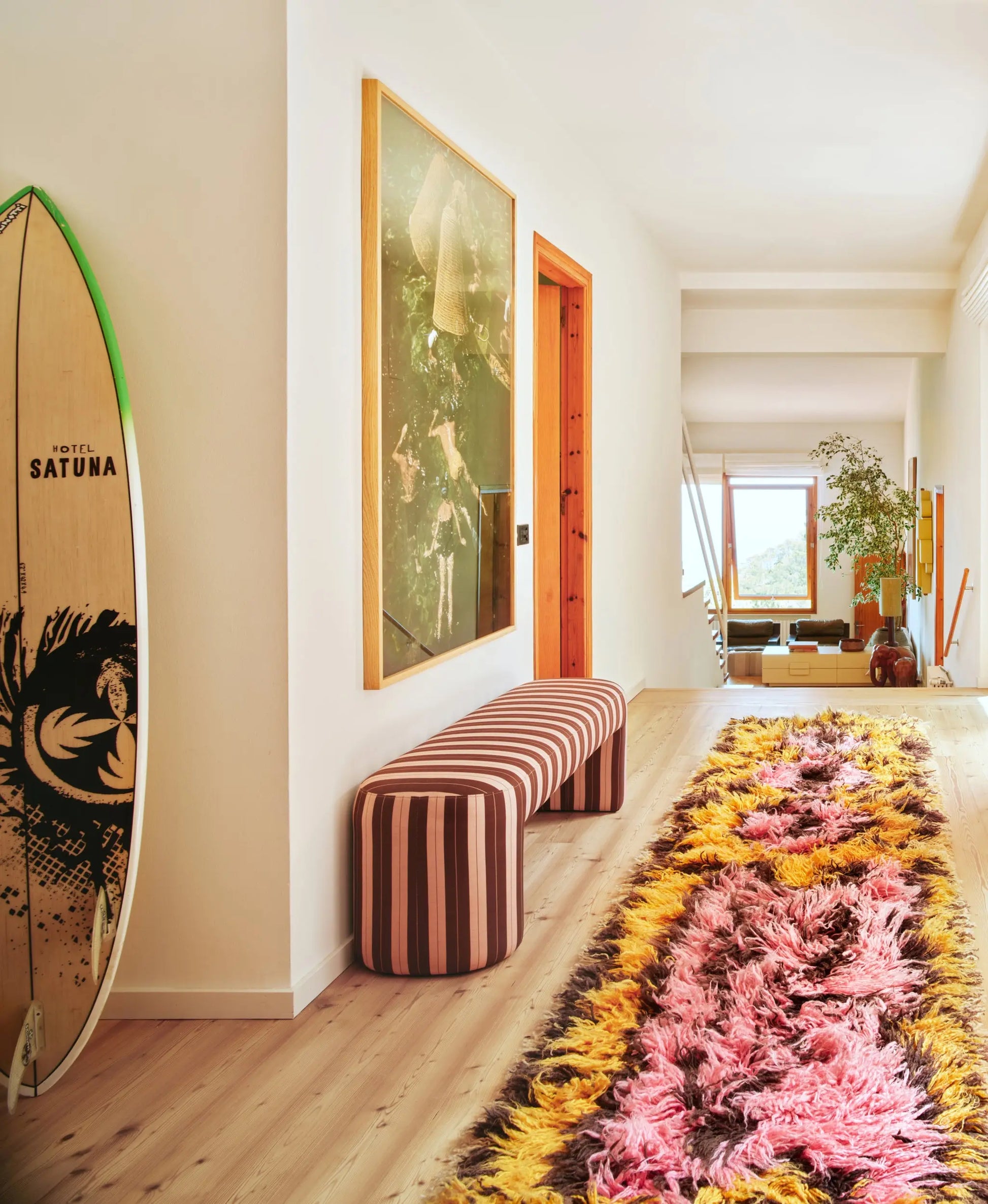 Banc rayé Lobby - Amsterdam Déco