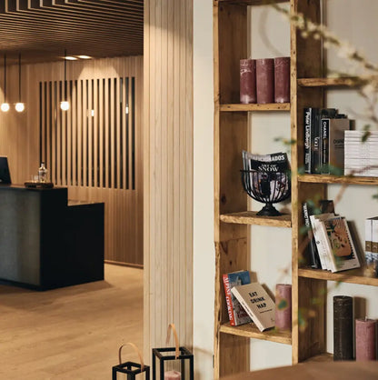 Bibliothèque double en orme ancien - Amsterdam Déco