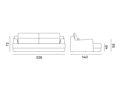 Canapé modulable Loll 16 Gervasoni