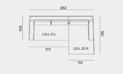 Canapé Gervasoni Loll modular N° 2 Gervasoni Gervasoni