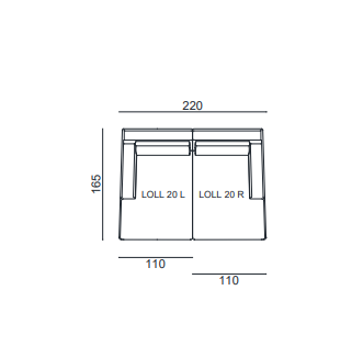 Canapé Gervasoni Loll modular N° 5 Gervasoni Gervasoni