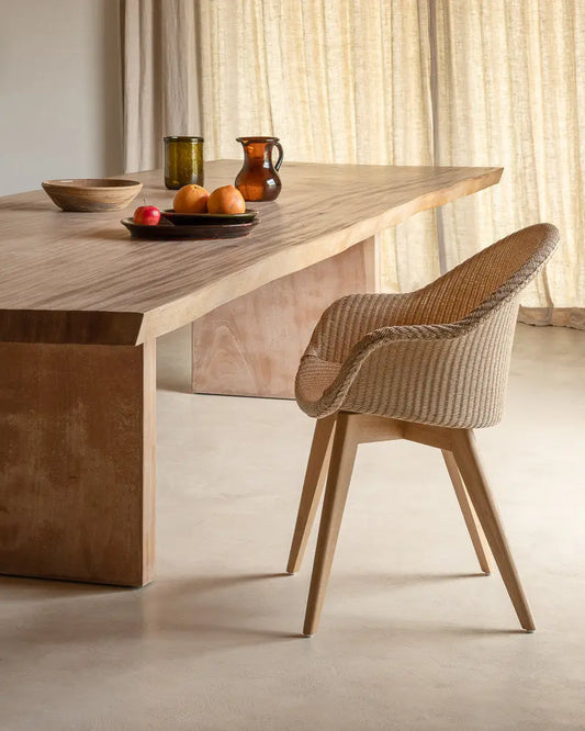 Chaise Avril a dossier haut pietement chene naturel Vincent Sheppard