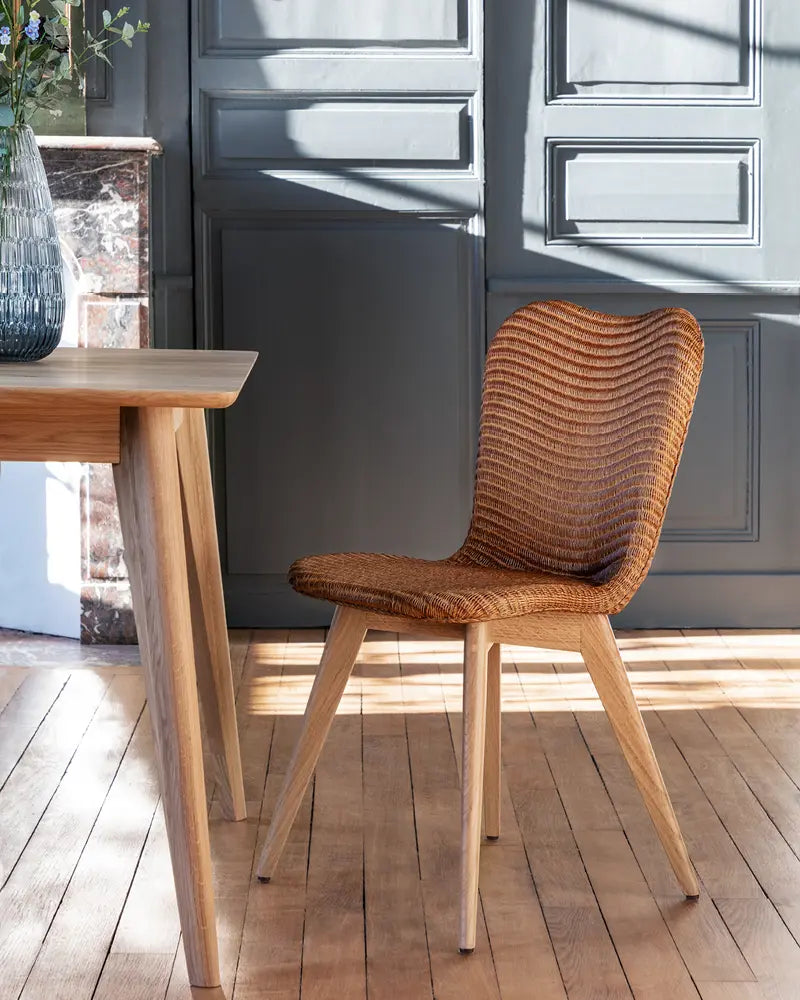 Chaise Lily pietement chene naturel Vincent Sheppard