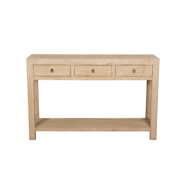 Console Table 3 Tiroirs Vintage Bois Ancien - Snowdrops Copenhagen